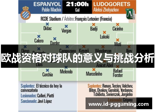欧战资格对球队的意义与挑战分析